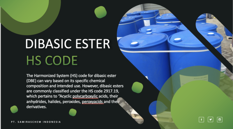 Dibasic Ester HS Code