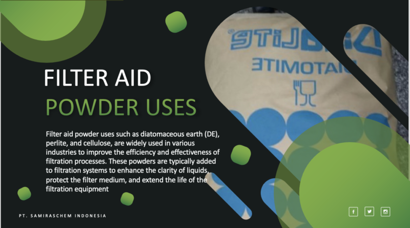 Filter Aid Powder Uses