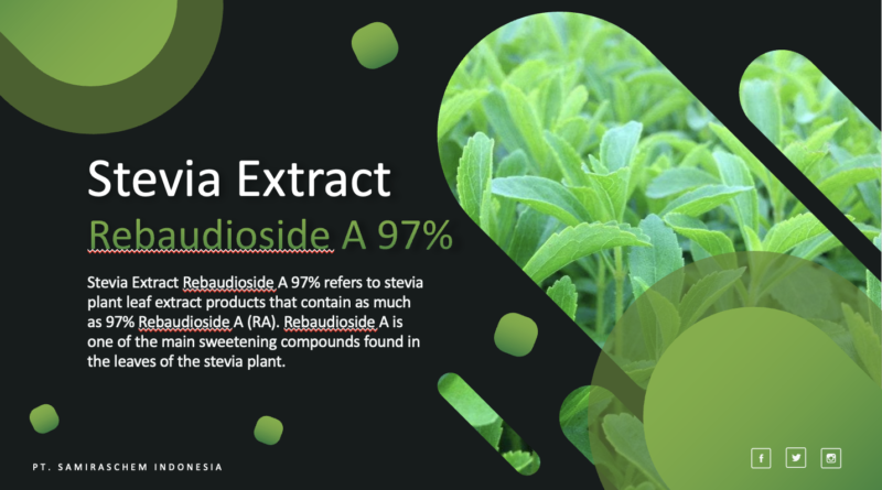 Jual Stevia Extract Rebaudioside A 97%