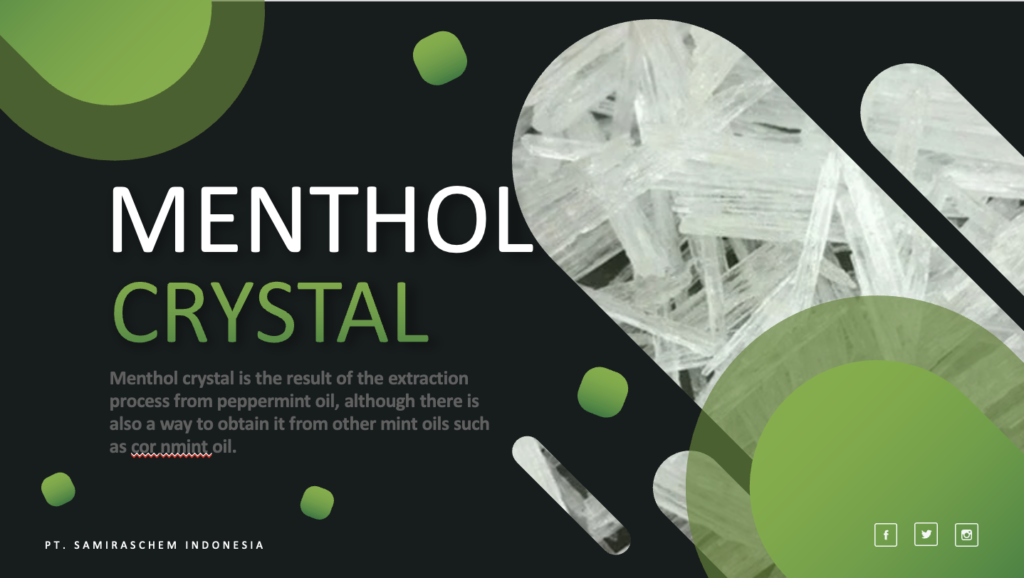 Supplier Menthol Crystal