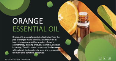Orange oil floating in toilet with stool
