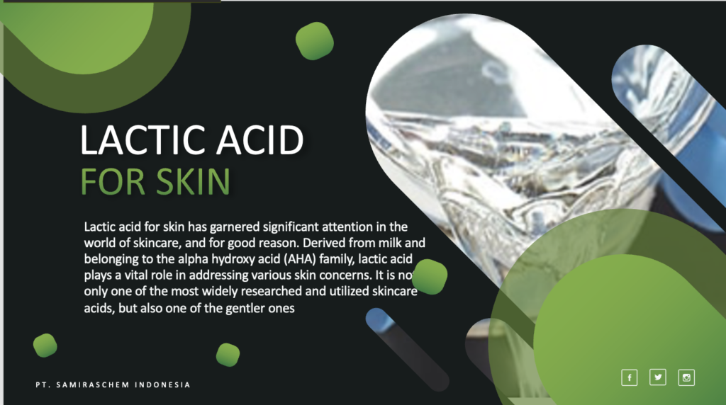 Lactic Acid for Skin