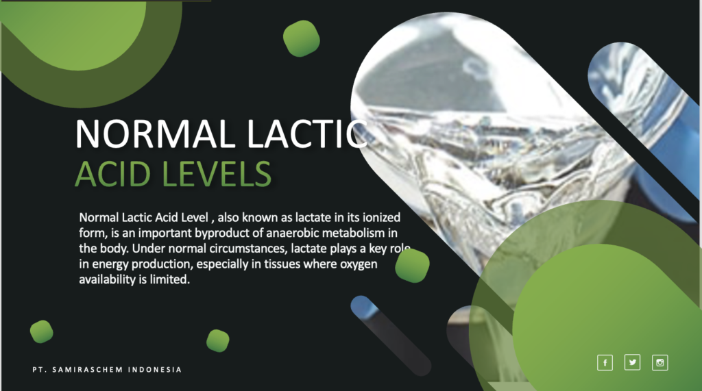 Normal Lactic Acid Level